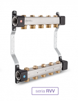 Распределитель InoxFlow KAN-therm с запорными вентилями (серия RVV) - 2 отвода