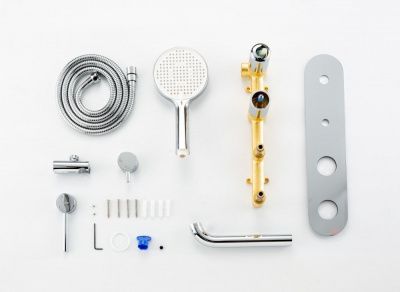 Купить смеситель Gappo G3306 для ванны однорычажный  белый+хром в Минске