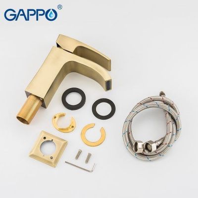 Смеситель Gappo G1007-4 для умывальника бронза, каскад