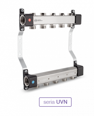 Распределитель InoxFlow KAN-therm с регулирующими вентилями (серия UVN) - 2 отвода