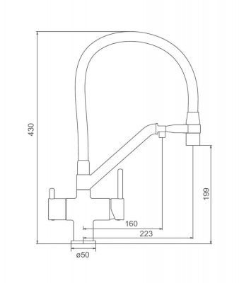 Смеситель Gappo G4398-85 для фильтра