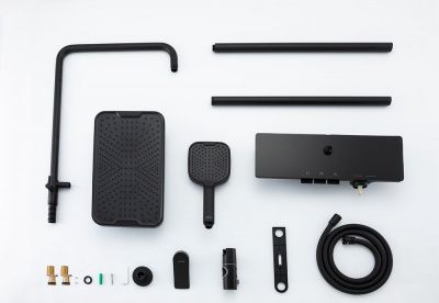 Купить душевую систему Gappo G2496-16 | Чёрный 