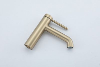 Смеситель Gappo G1006-3 для умывальника золотой сатин