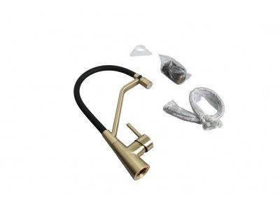 LEDEME L4397Y-2 золото - гибкий смеситель для кухни LEDEME L4397Y-2 золото - гибкий смеситель для кухни