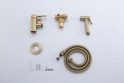 Смеситель с гигиеническим душем GAPPO G7206-3 в цвете оружейная сталь