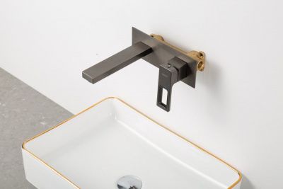 Смеситель Gappo G1017-19 для умывальника цвет оружейная сталь