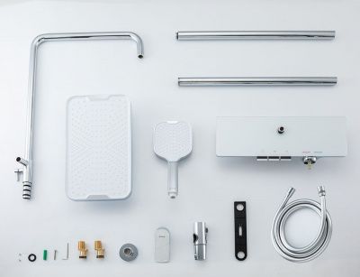Купить душевую систему Gappo G2496-10 | белый+хром