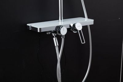 Купить душевую систему Gappo G2496-20 в цвете хром+белый