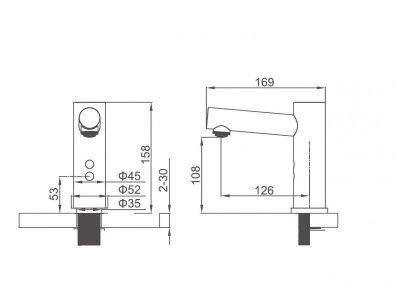 Сенсорный смеситель LEDEME L1655A-1