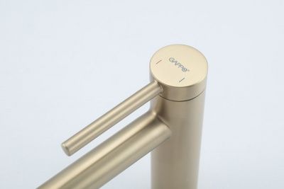 Смеситель Gappo G1006-3 для умывальника золотой сатин