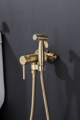 Смеситель с гигиеническим душем GAPPO G7206-3 в цвете оружейная сталь