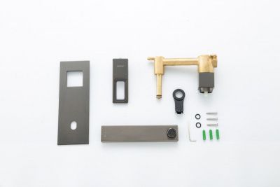 Смеситель Gappo G1017-19 для умывальника цвет оружейная сталь