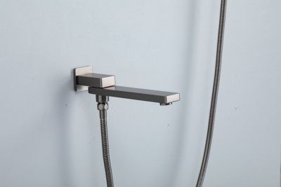 Встраиваемая душевая система Gappo G7117-9 (цвет оружейная сталь)