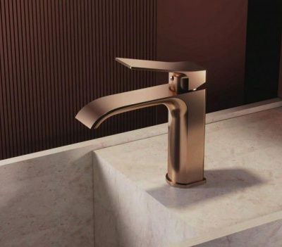 Смеситель Ledeme L1094SR для умывальника розовое золото