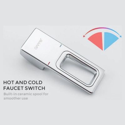 Гигиенический смеситель Gappo G7218 (настенный, скрытый монтаж, хром)