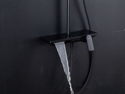 Купить душевую систему Gappo G2496-16 | Чёрный 