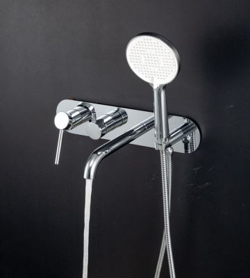 Купить смеситель Gappo G3306 для ванны однорычажный  белый+хром в Минске
