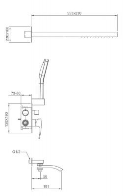 Купить душевую систему Gappo G7107-79