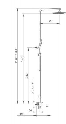 Купить душевую систему Gappo G2417-3