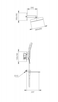 Купить душевую систему Gappo G7110-9