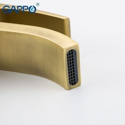 Смеситель Gappo G1007-4 для умывальника бронза, каскад